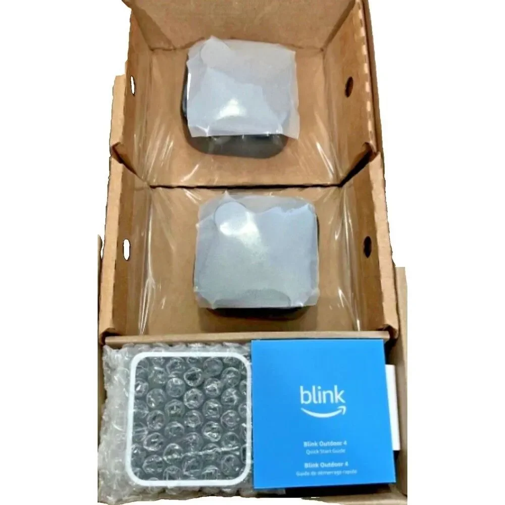 2-Blink Outdoor 4 Security Cameras + Sync Module, Amazon Refurbished